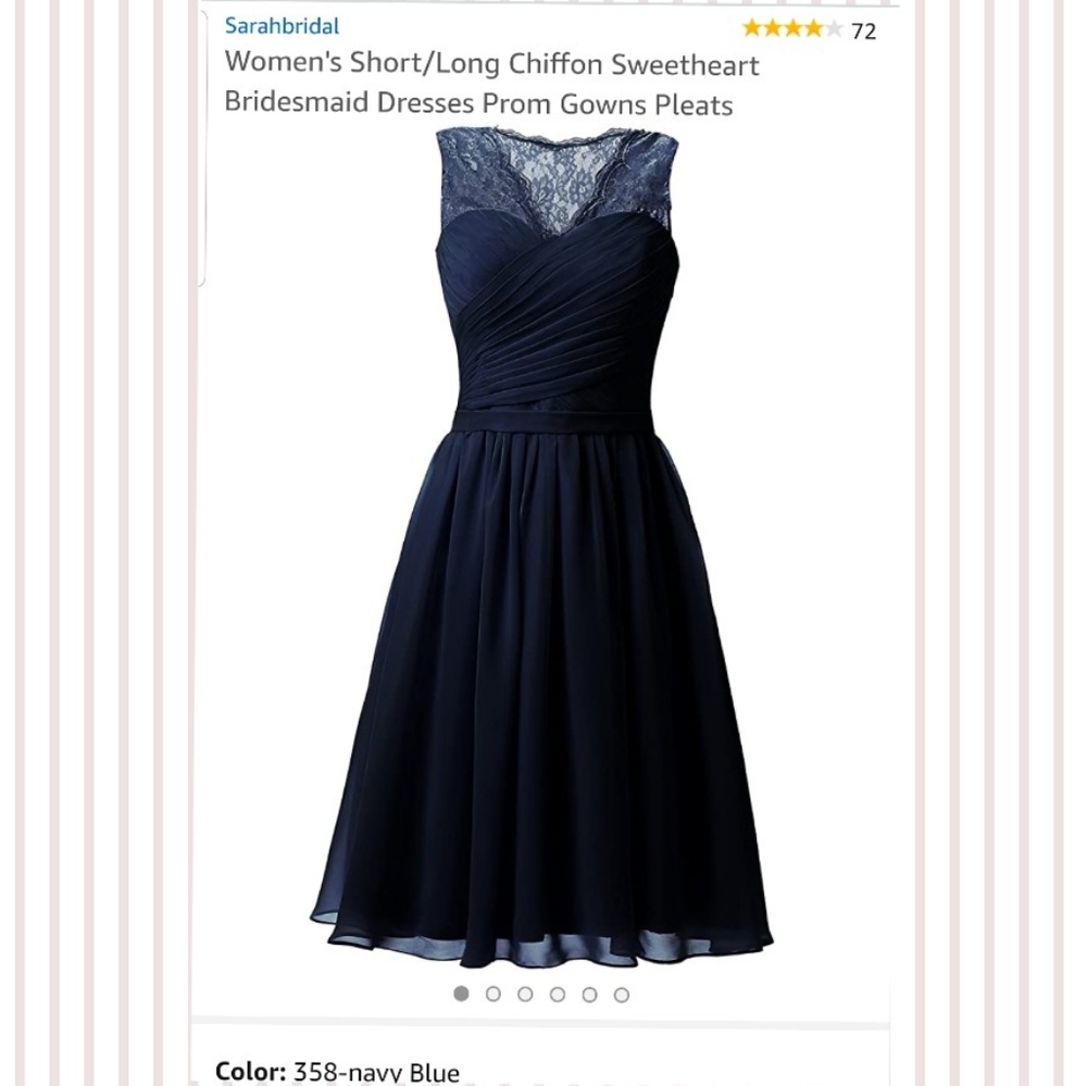 Nice Navy Chiffon Dress NNWWT